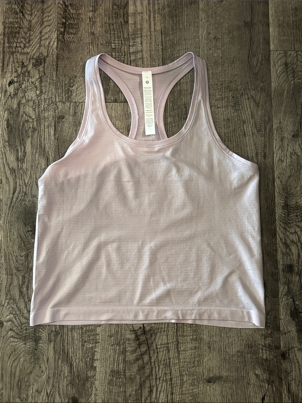 Lululemon Swiftly Tech Racerback Tank - Waist Length - Light Purple - Size 10
